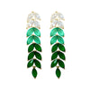 Emerald Green Glam Earrings