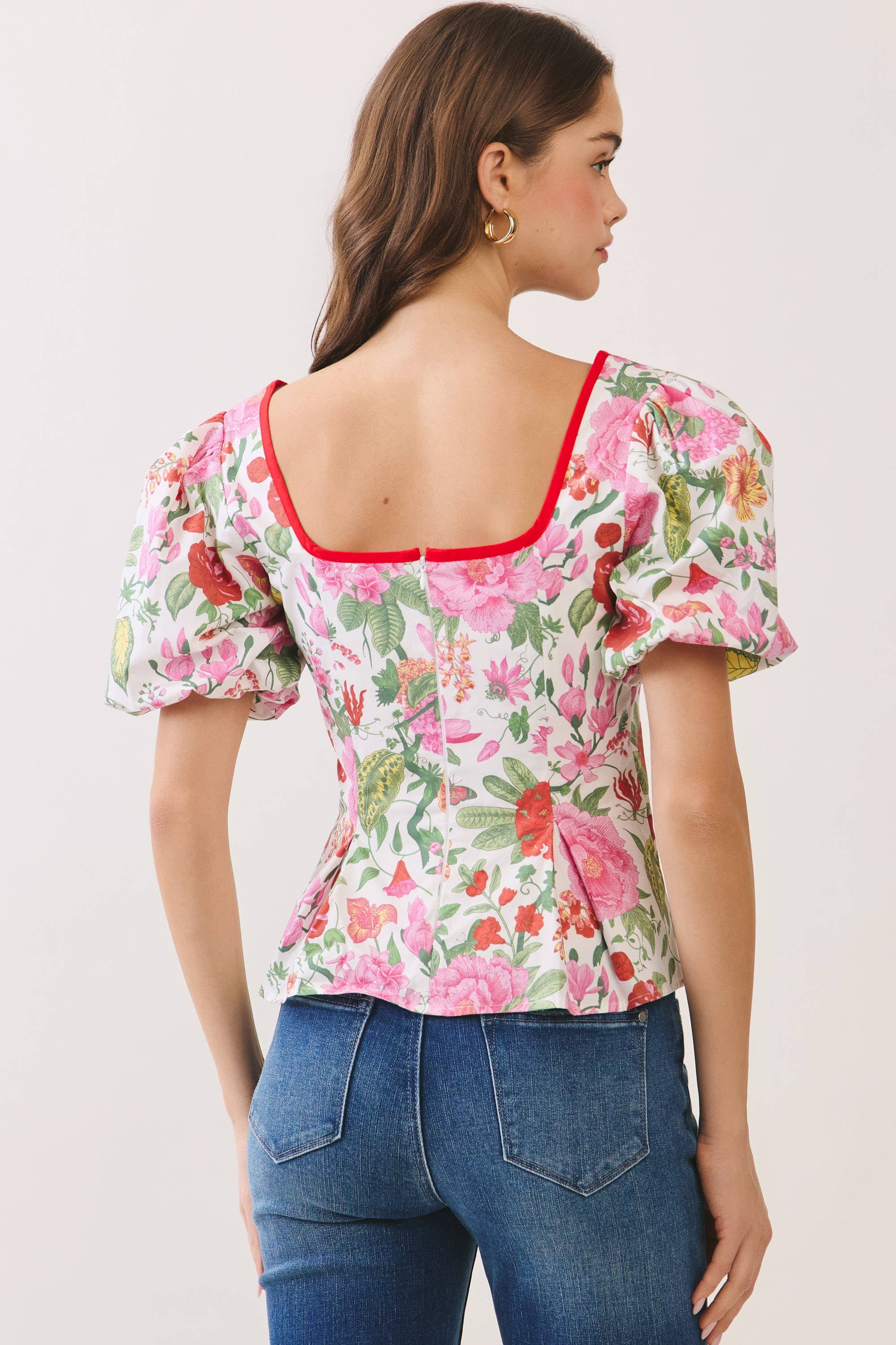 Garden Romance Peplum Top