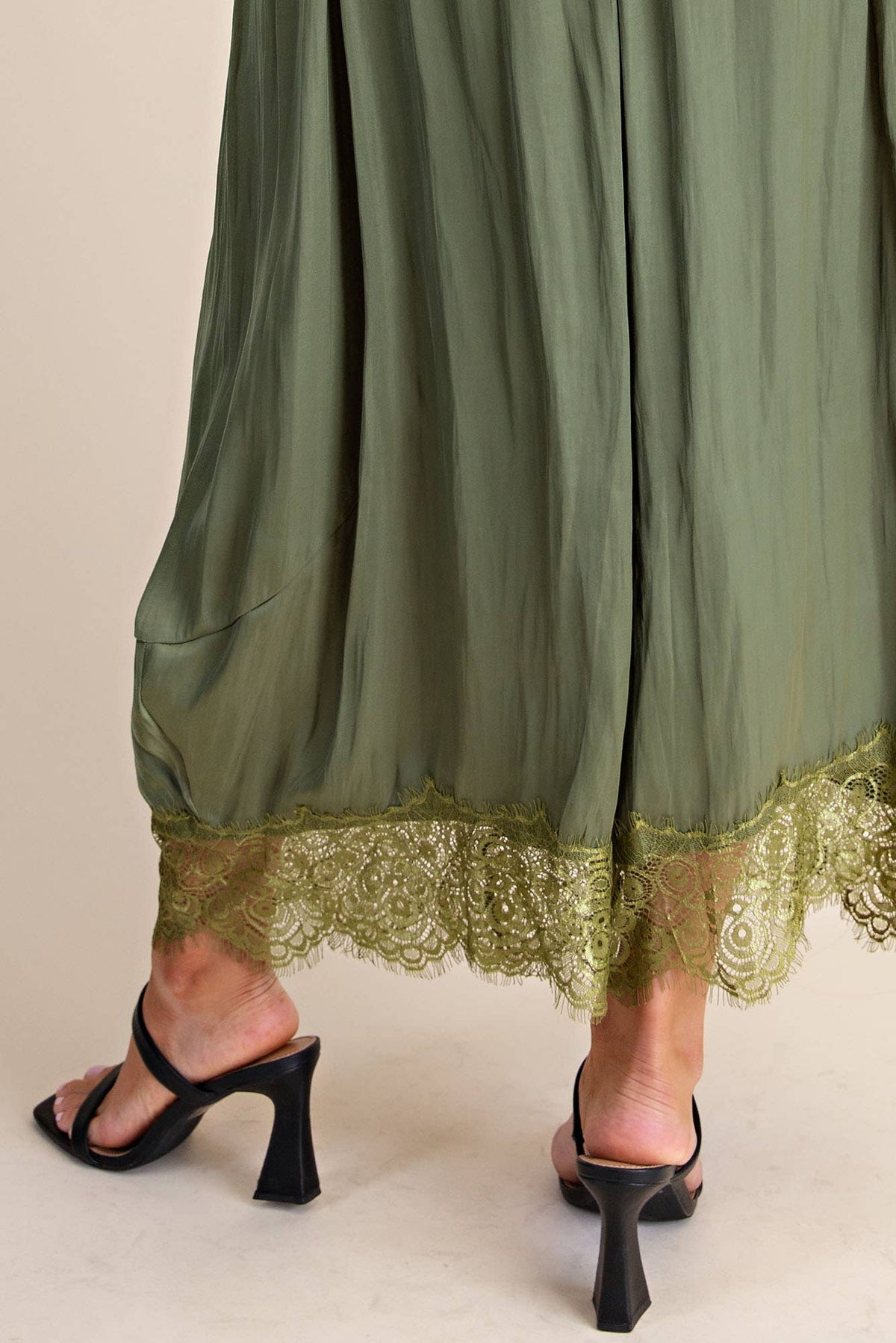 Arabian Nights Balloon Pants-Olive