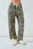 Easy Go Barrel Pants-Leopard