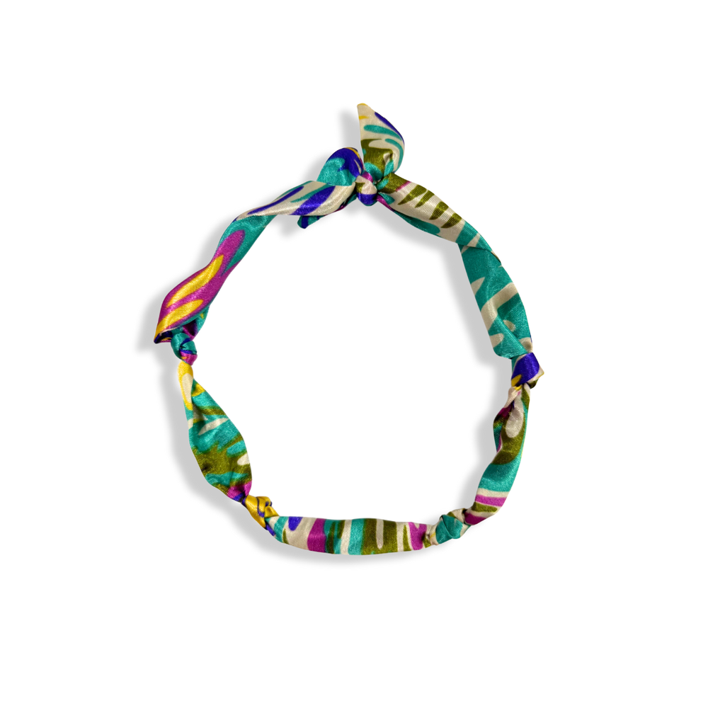 Teal Fuchsia Splash Scarf