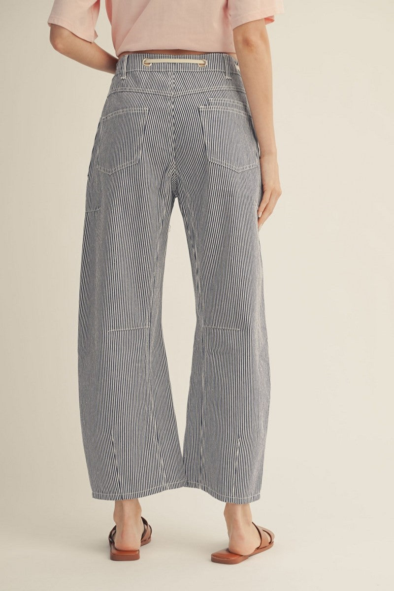 Maritime Stripe Barrel Pants