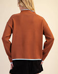 Falling Leaves Sweater-Camel