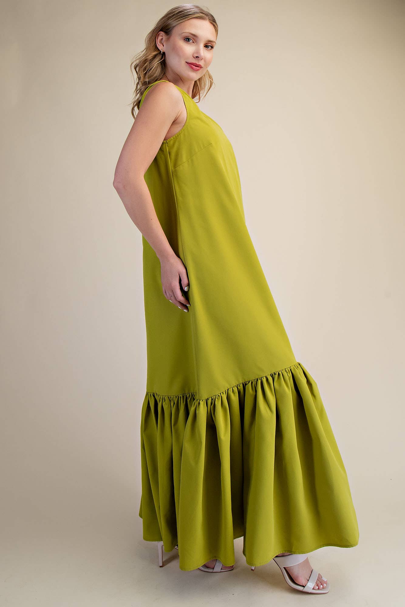 Purely Yours Maxi Dress-Lime