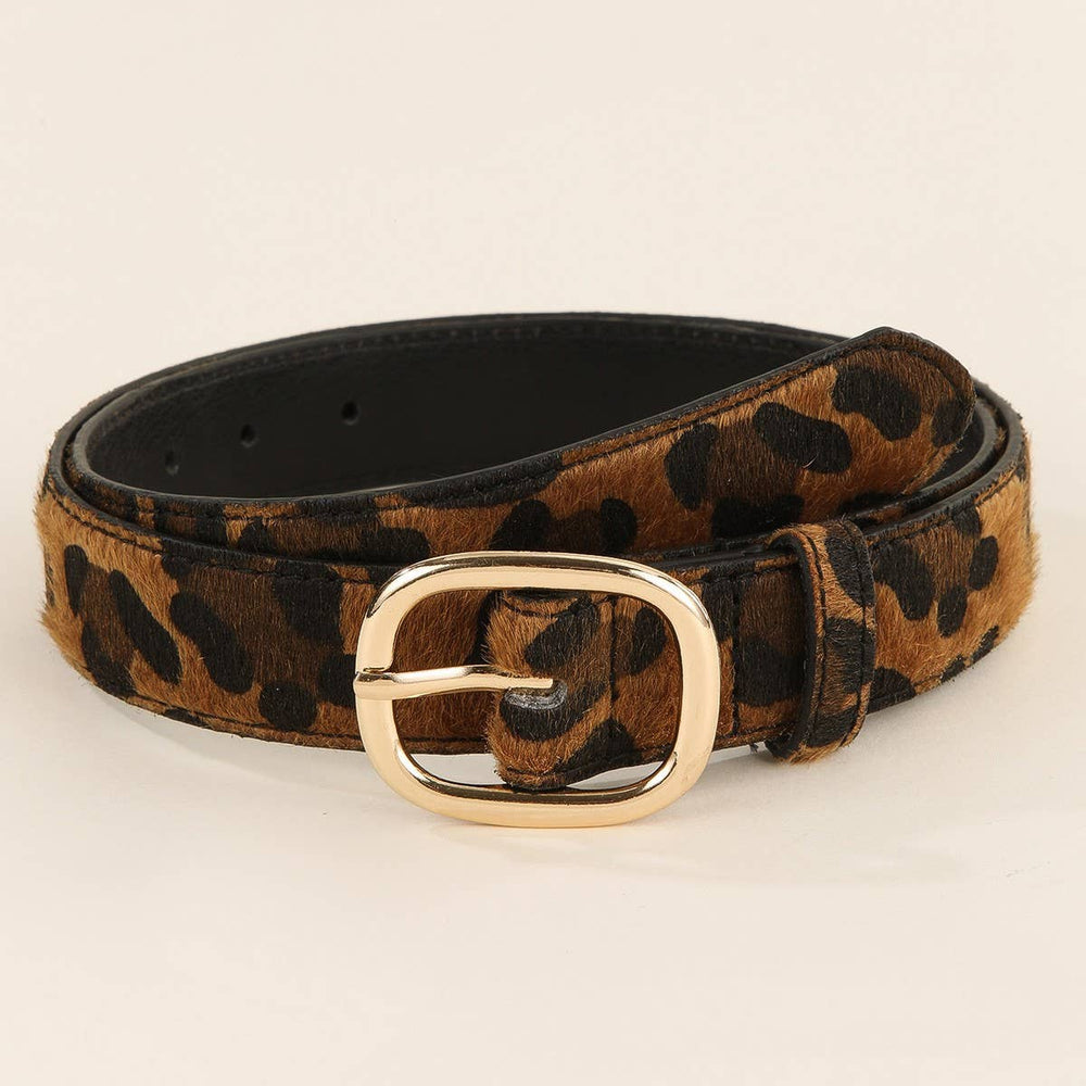 Classic Fashion Belt- Leopard