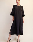 Glam Preview Midi Dress-Black