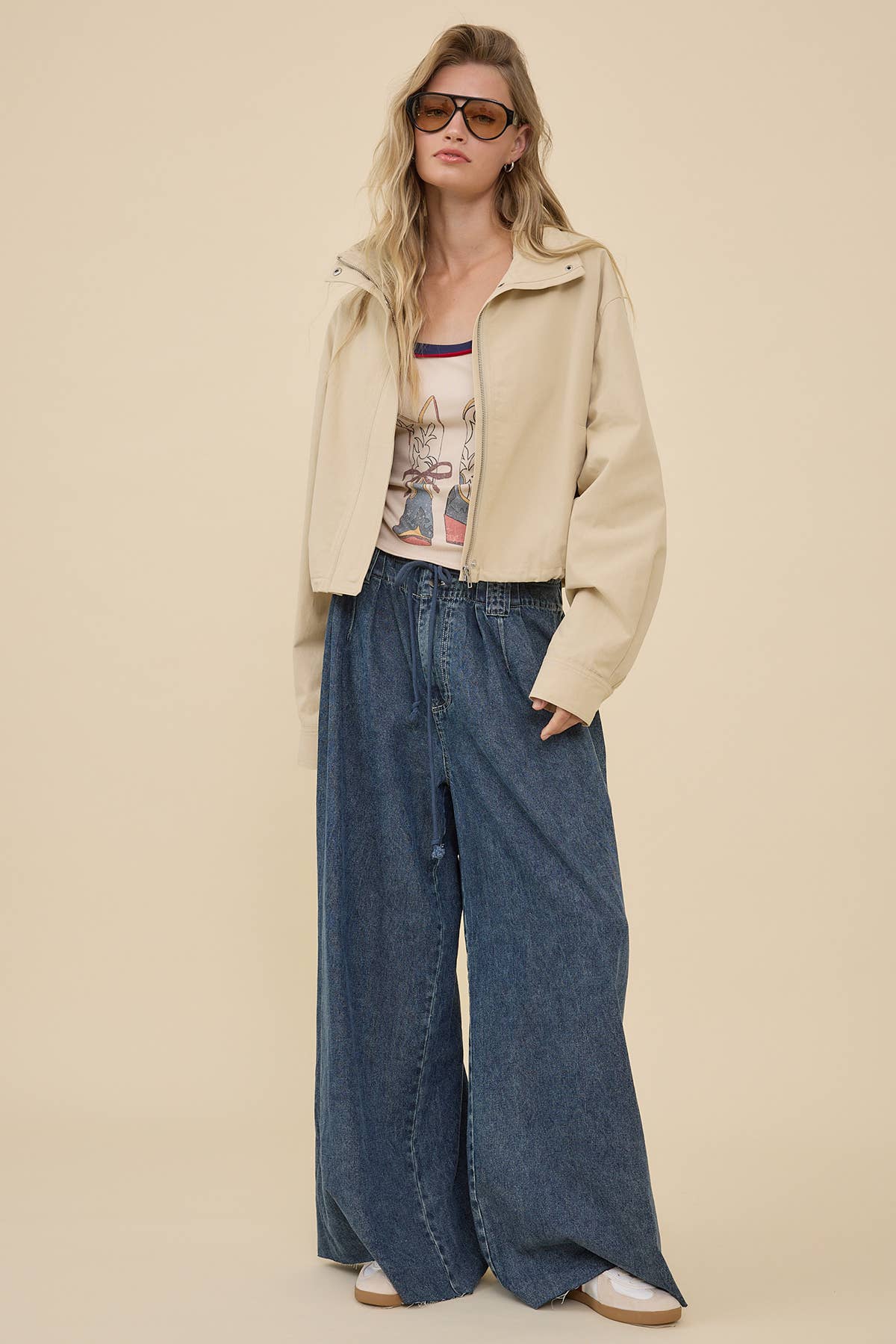 Easygoing Drawstring Jacket
