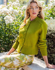 Fireside Cottage Cardigan-Light Olive