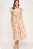 Lovely Garden Floral Midi Dress