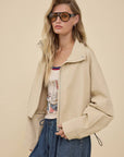 Easygoing Drawstring Jacket