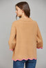 Go With the Flow Knit Top-Camel/Pink