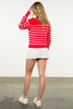 Candy Striped Knit Sweater