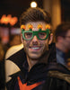 Jumbo Flashing Halloween Glasses-Candy Corn