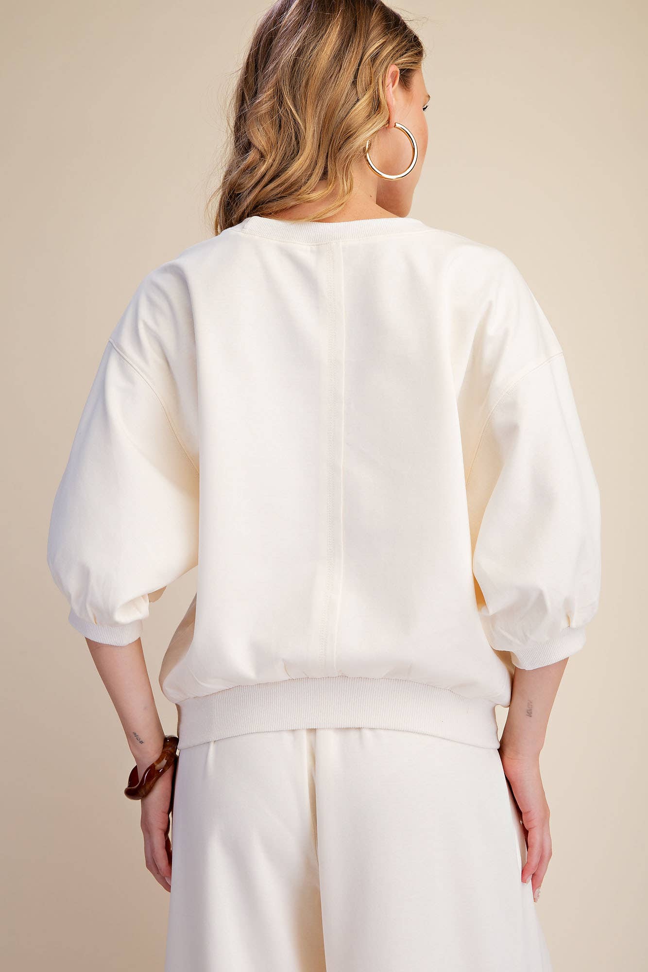 Eleanor Bubble Sleeve Sweatshirt