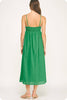 Bring the Chic Linen Midi Dress-Emerald