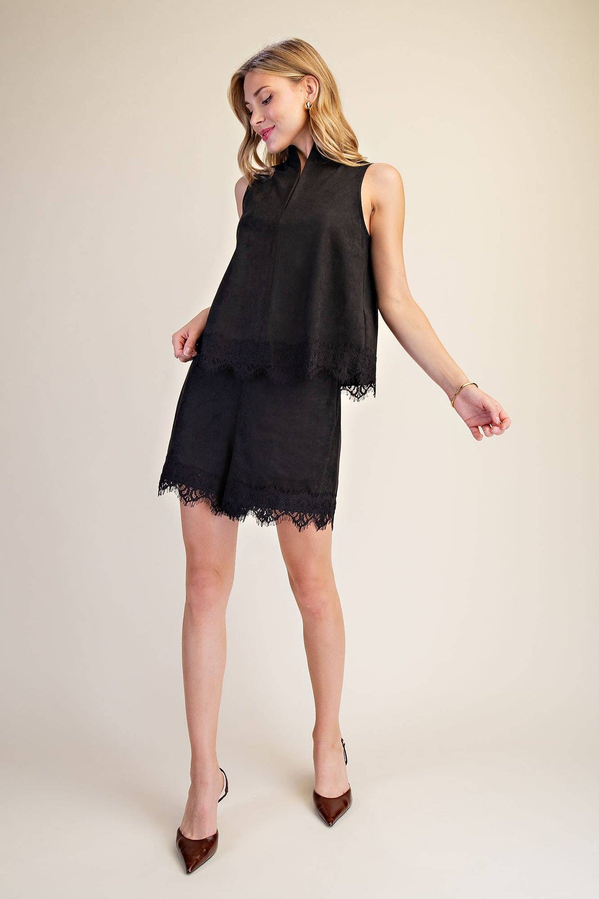 Monte Carlo Lace Trim Top
