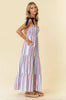 Summer Spark Striped Maxi Dress