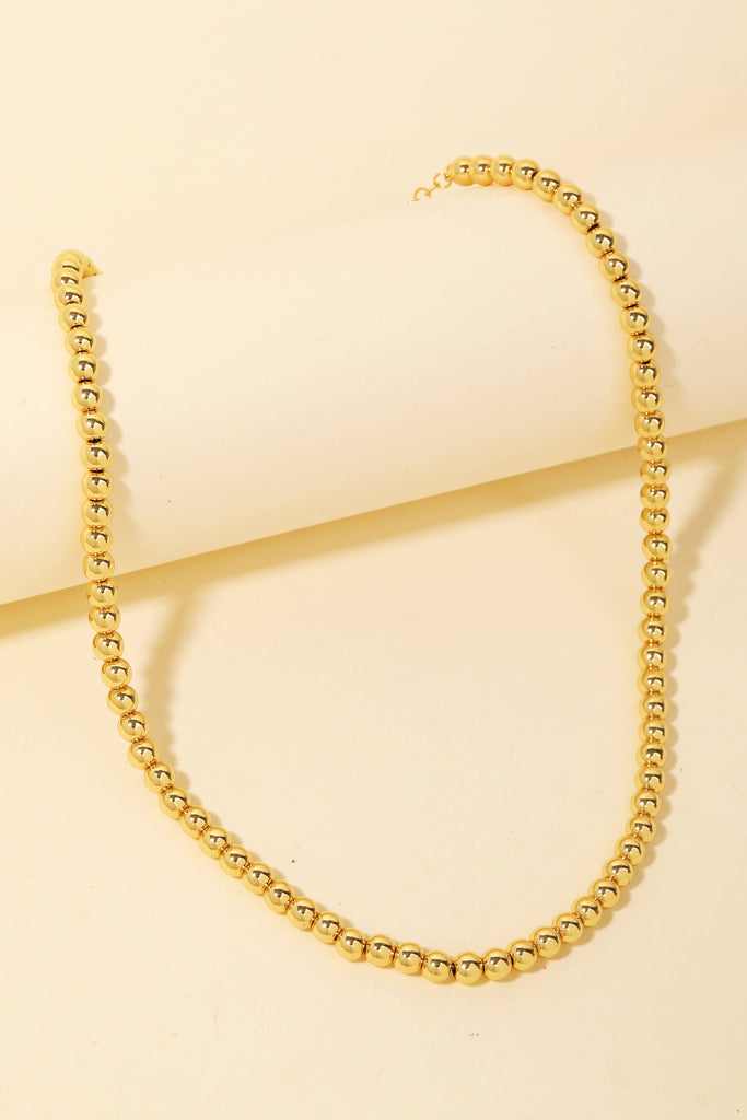 Gold Dipped Beaded Necklace