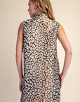 Huntress Jacquard Mini Dress-Taupe