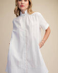 Daylight Bloom Mini Dress-White