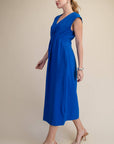 The Paris Edition Midi Dress-Royal Blue