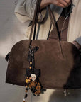 Suede Luxe Tote Bag