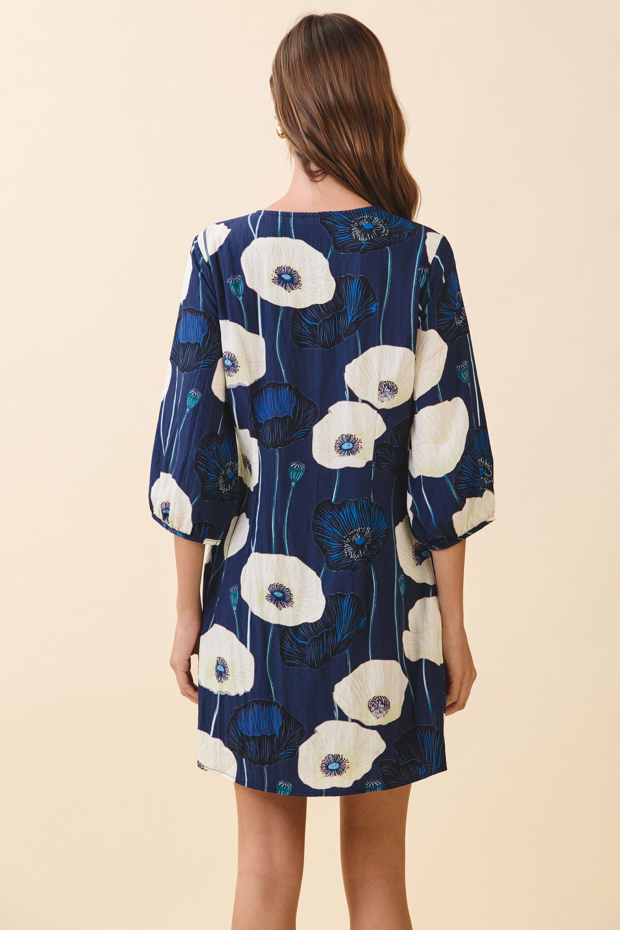 Poppy Motif Dress