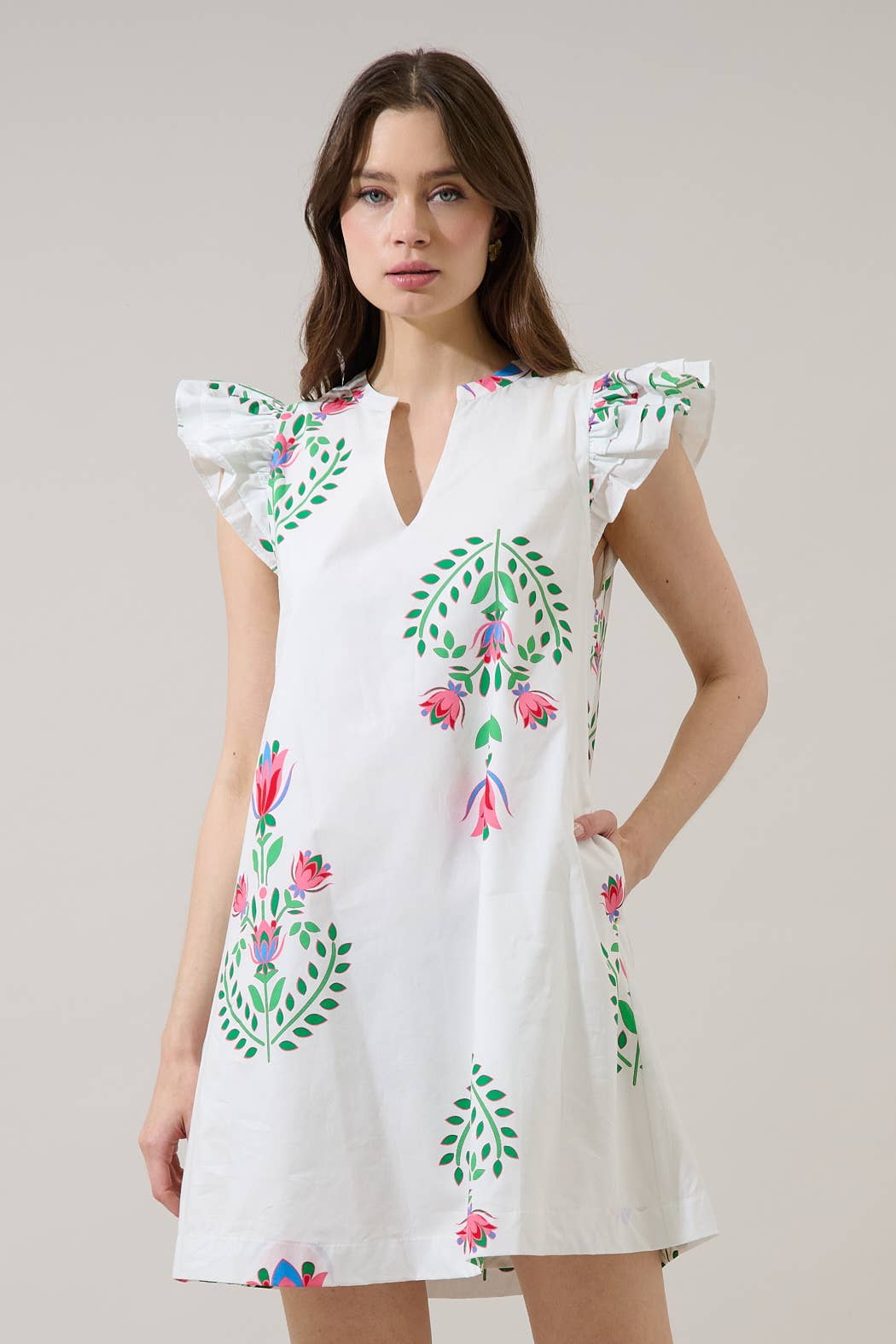 Saury Floral Mini Dress