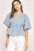 Work To Play Peplum Top