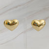 Polish My Heart Stud Earrings- Gold