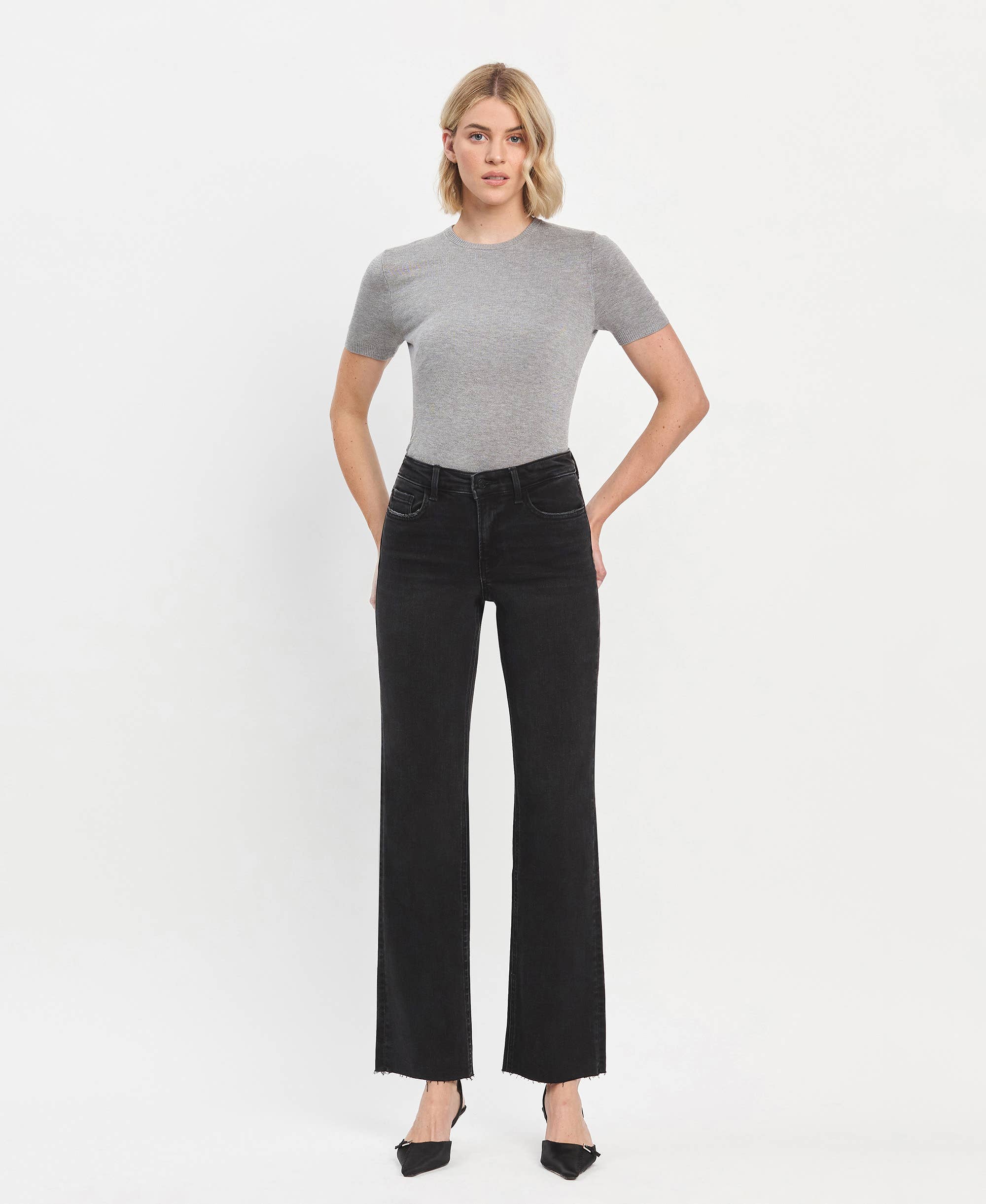 Onyx Wide Leg Jeans