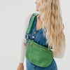 Westlyn Woven Bum Bag- Emerald