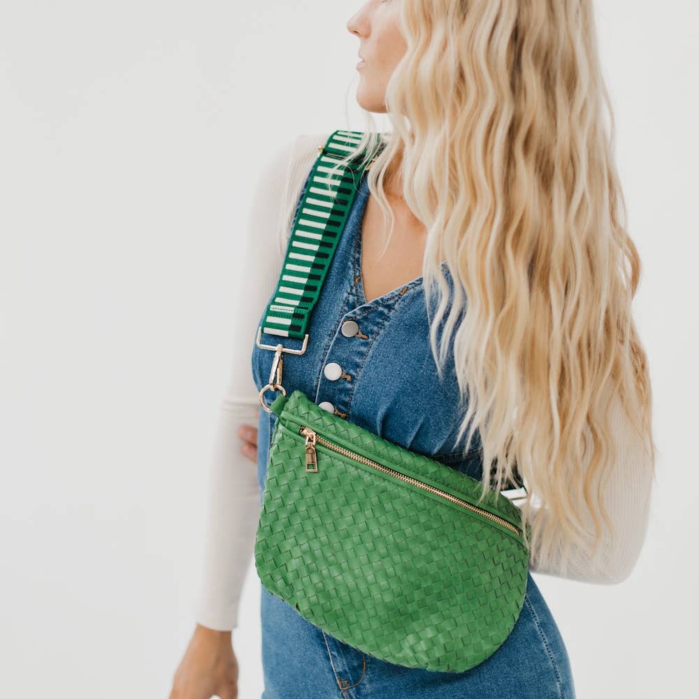 Westlyn Woven Bum Bag- Emerald