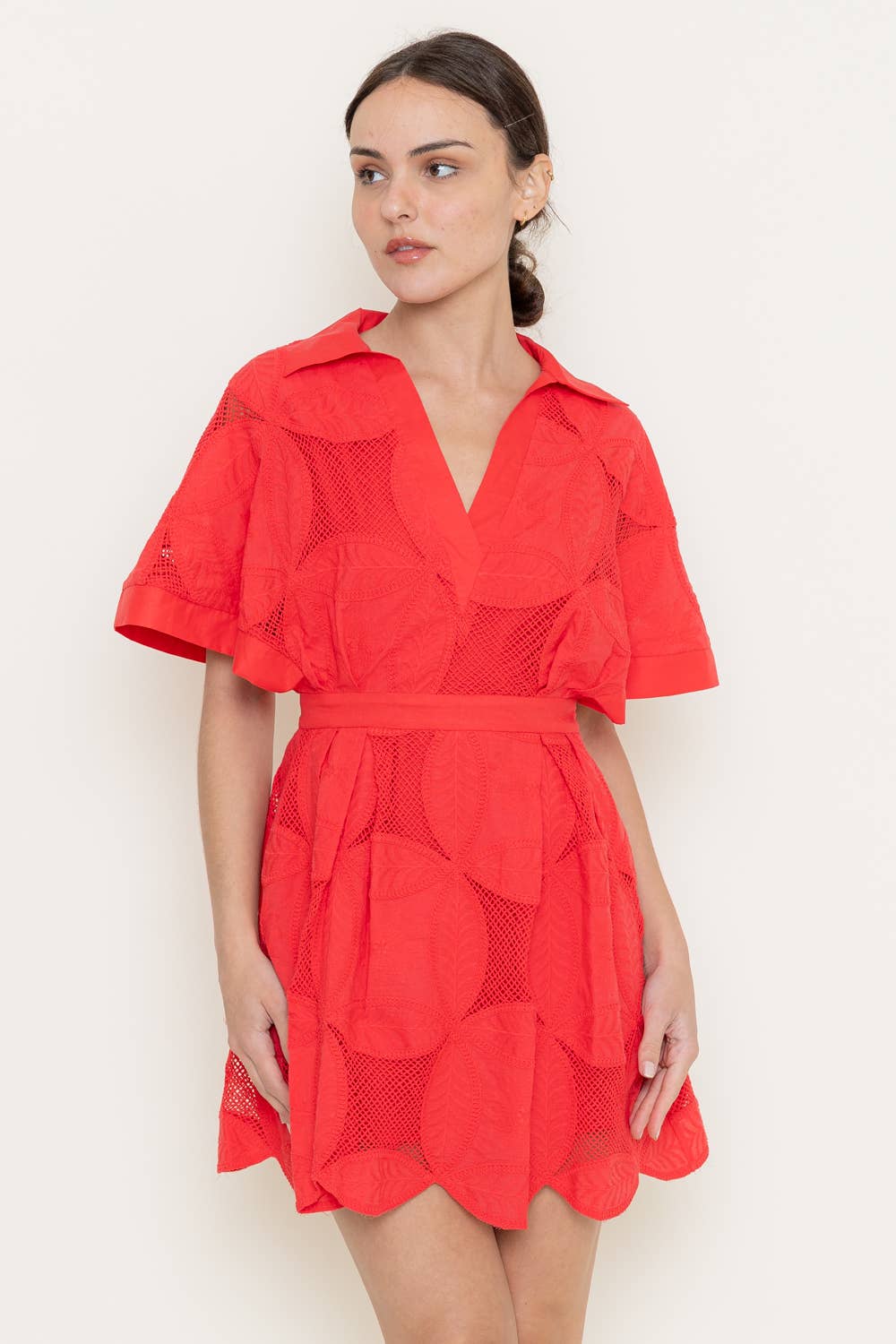 Bloom Lace Mini Dress