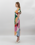 Monaco Puff Sleeve Maxi Dress