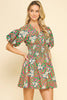 Mayan Flower Mini Dress