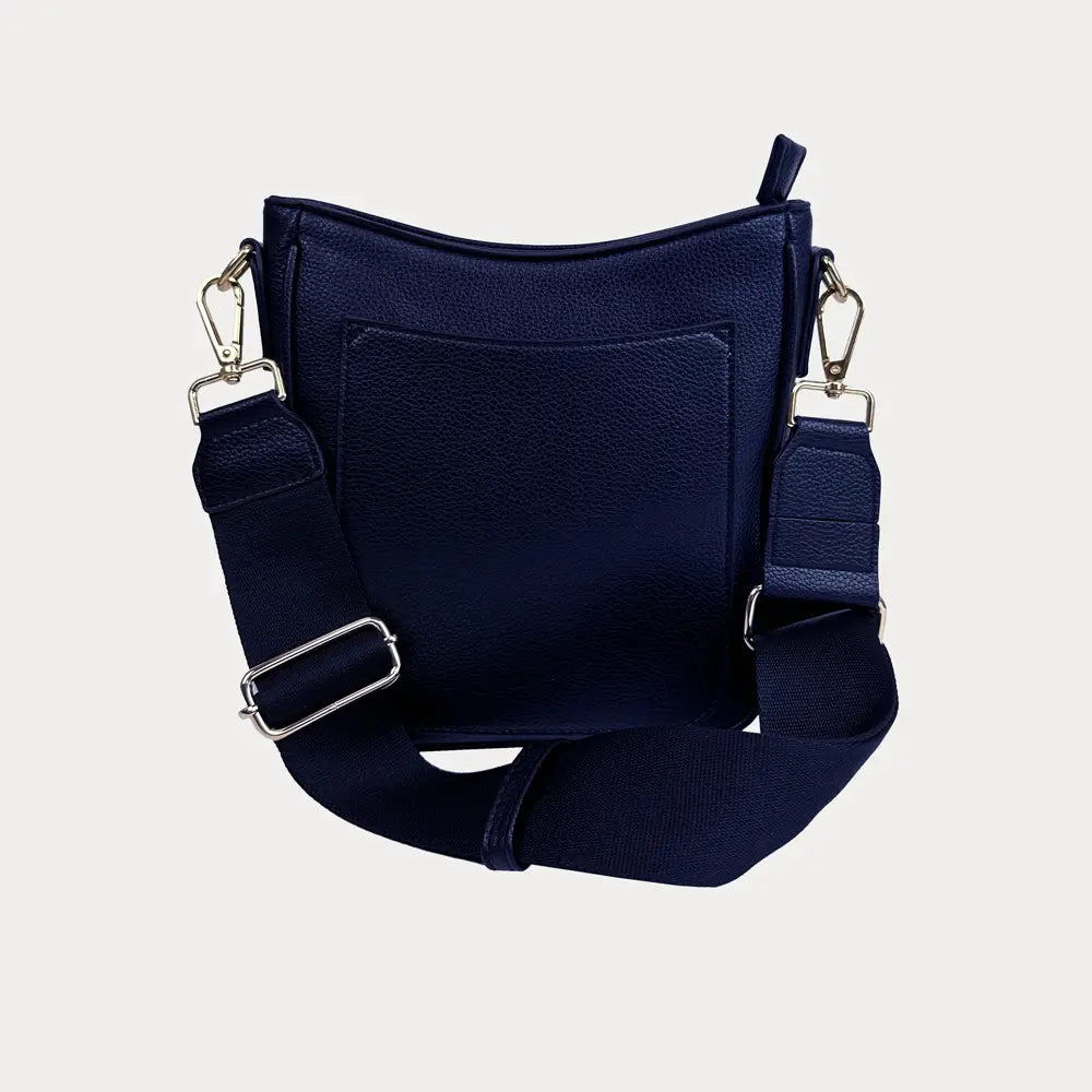 Mini Messenger with Strap-Navy