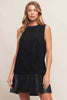 Metropolitan Style Faux Suede Dress