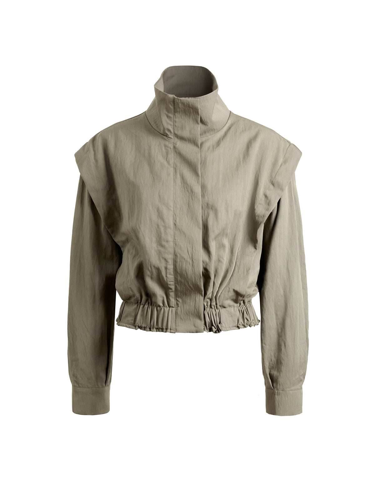 Trailside Funnel Neck Jacket-Olive Gray