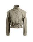 Trailside Funnel Neck Jacket-Olive Gray