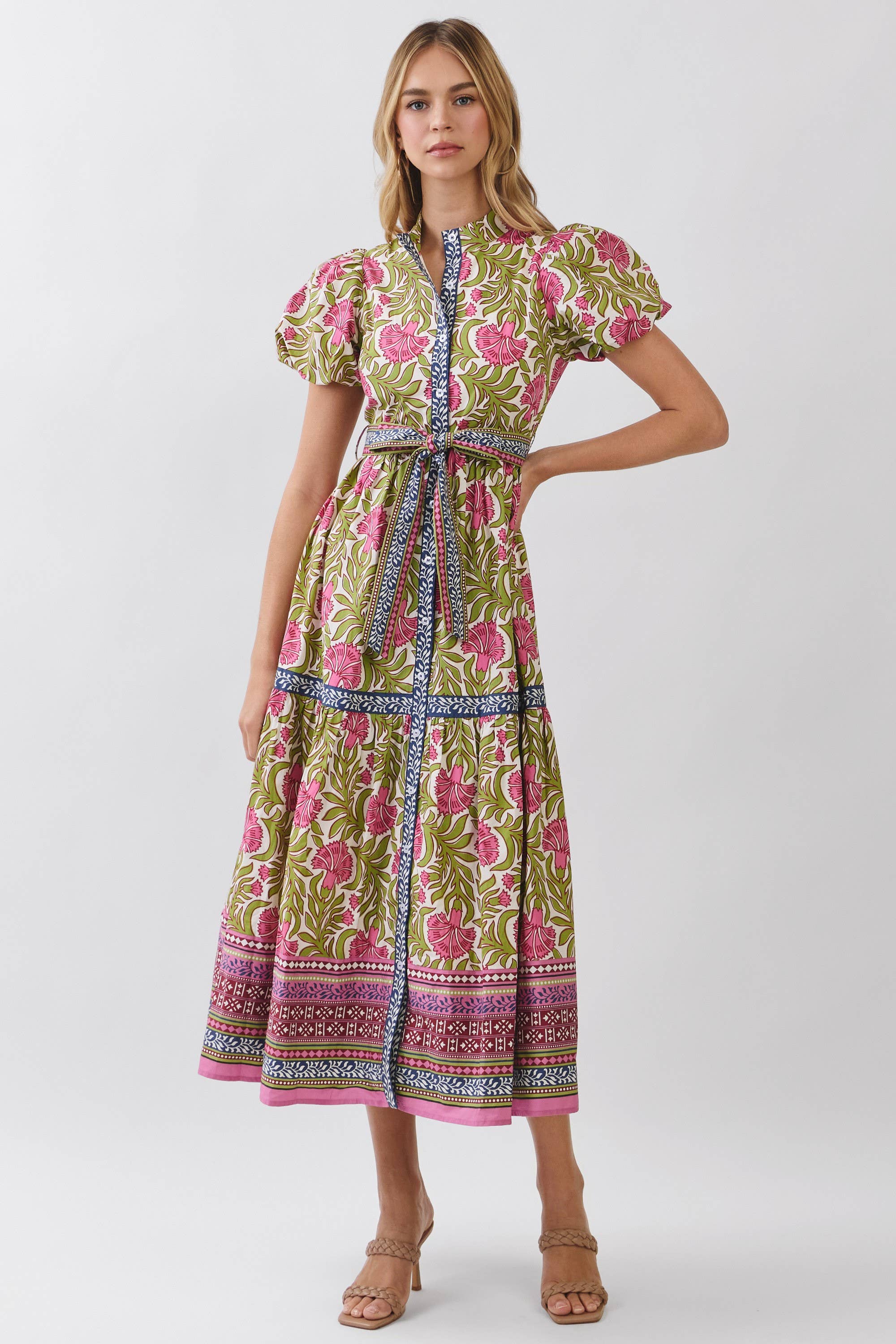 Antique Garden Midi Dress