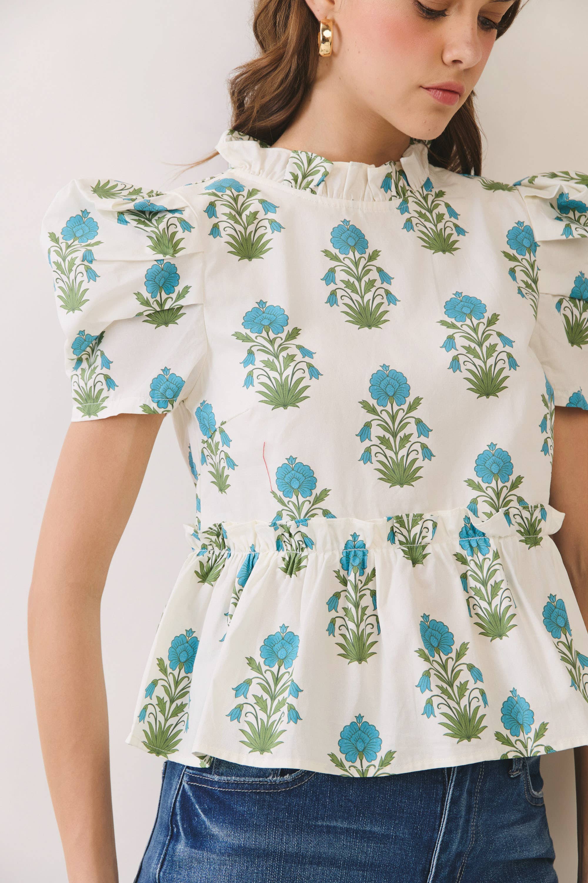 Sunday in Bloom Peplum Top