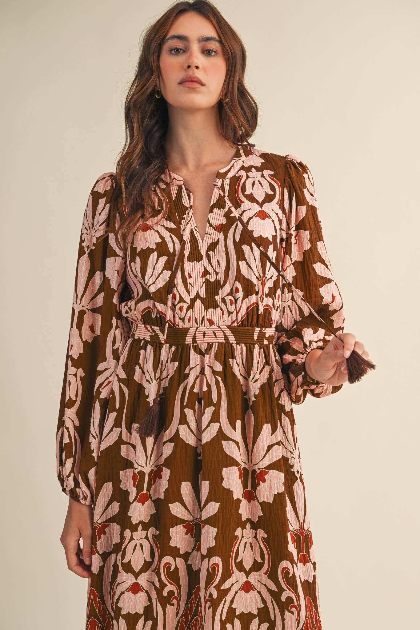 Forest Whimsy Floral Midi Dress