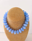 Rory Beaded Necklace-Light Blue