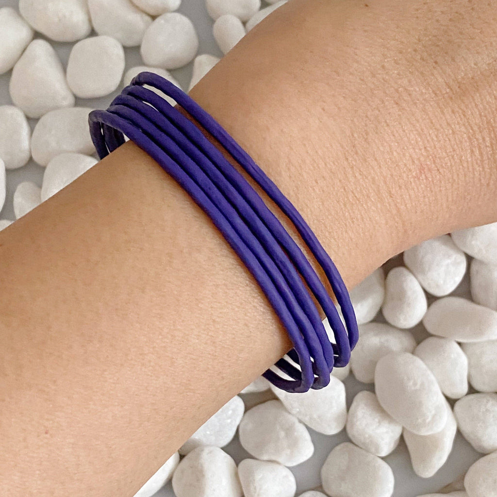 Color Bangle Set Of 5- Purple