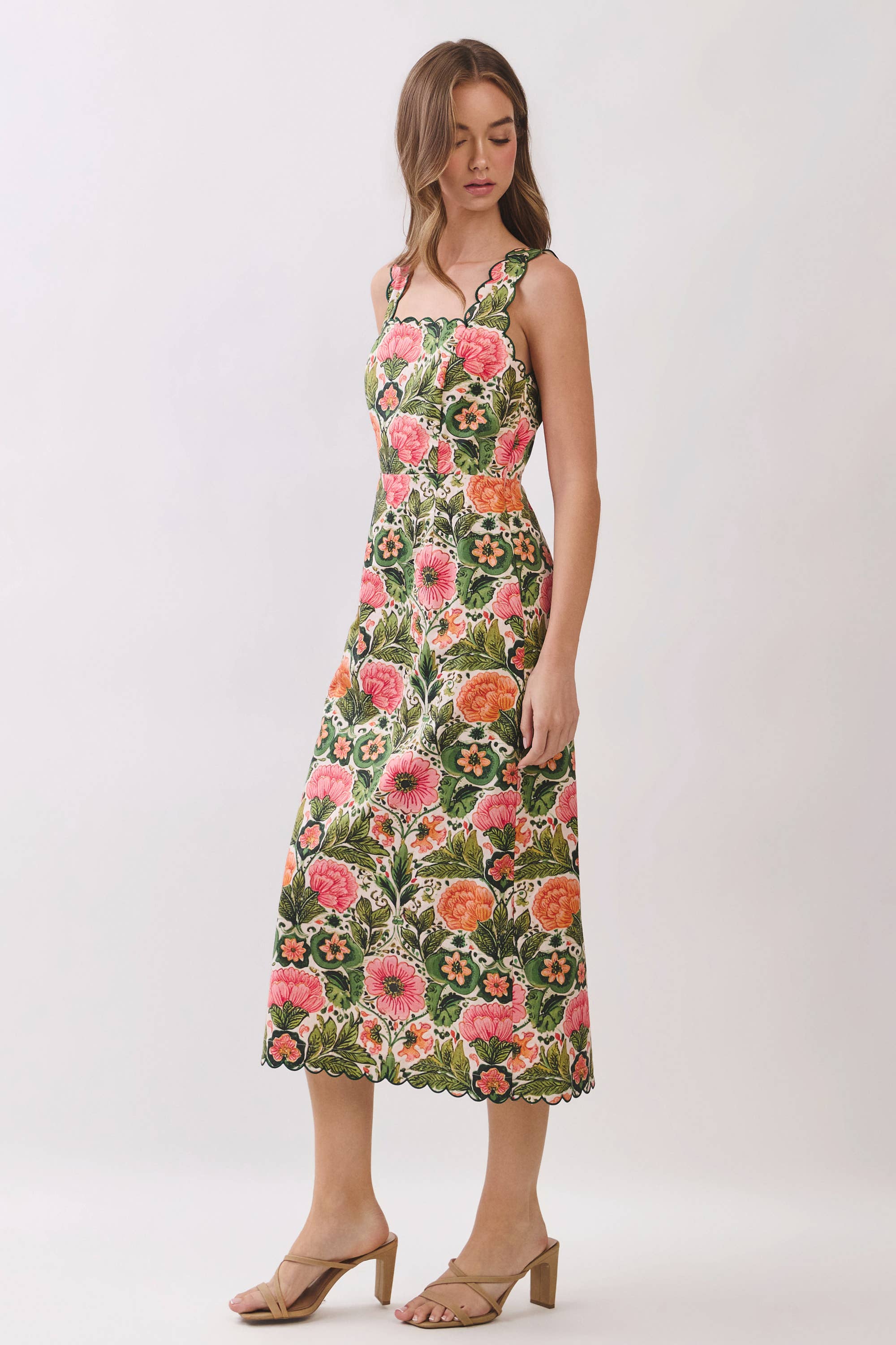 Blooming Manor Midi Dress