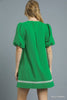 Amour in Aruba Mini Dress-Kelly Green
