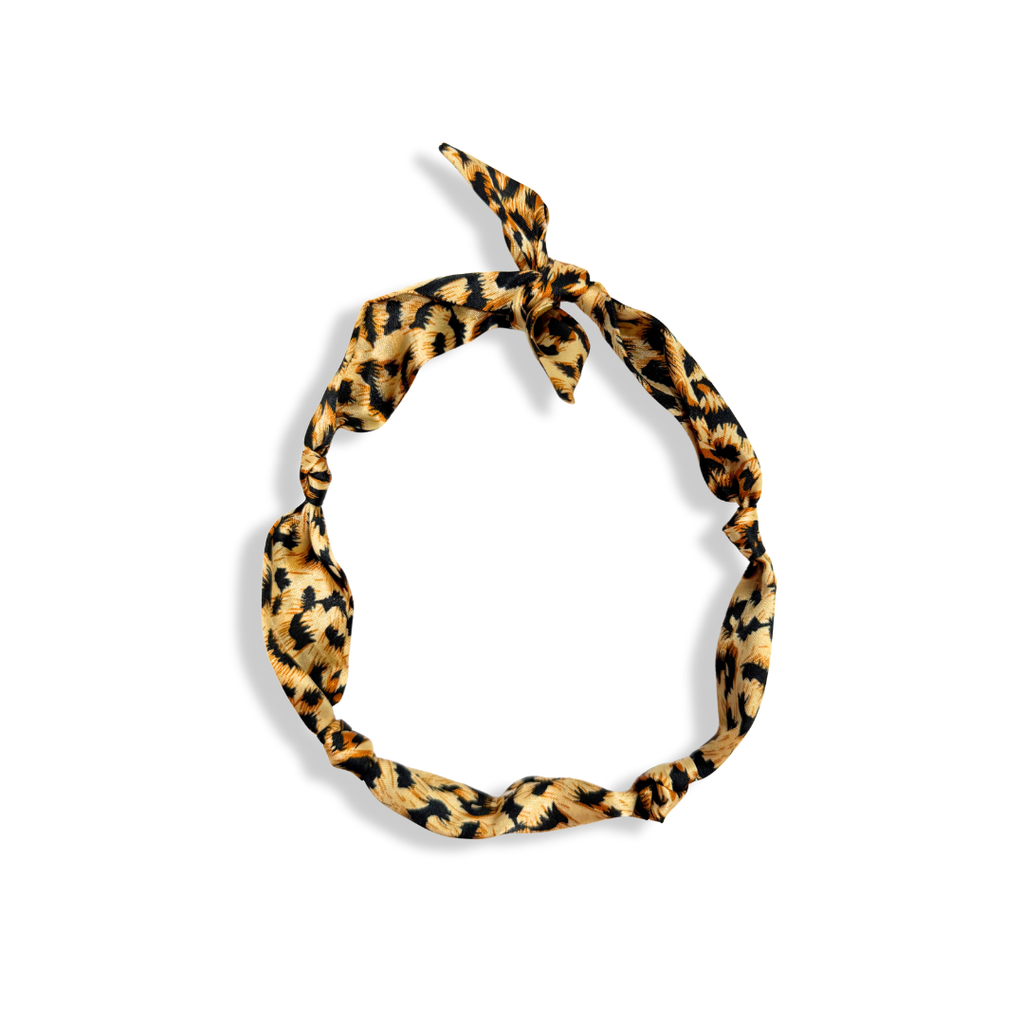 Orange Leopard Scarf