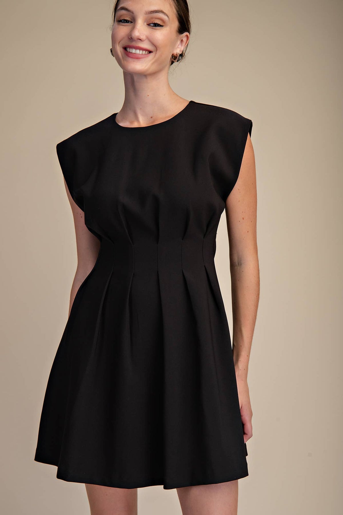 Timeless Era Mini Dress-Black