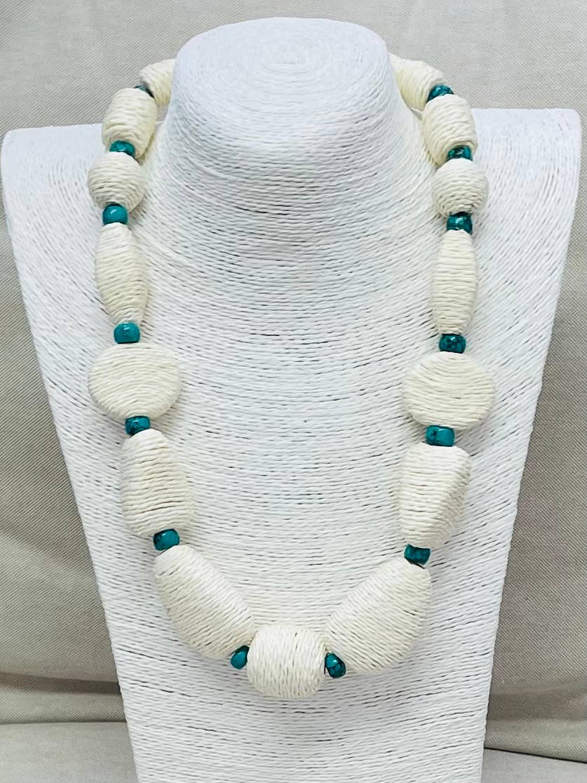 Big Bauble Necklace- Off White